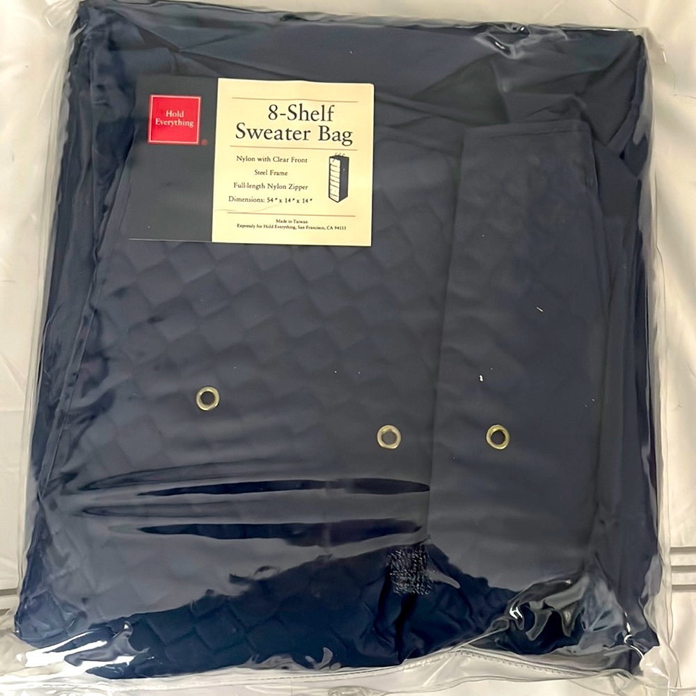 🆕 Hold Everything 8-Shelf Sweater Bag